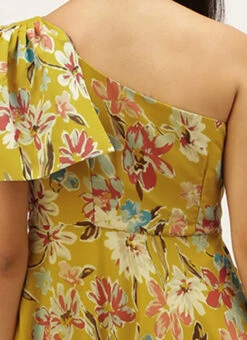 Yellow Digital Printed Dress After Six Wear -Deals Chic Lehenga Store Yellow Digital Printed Dress DRBS02208547 rrc2