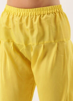 Dupatta From Yellow Digital Printed Organza Suit Set After Six Wear -Deals Chic Lehenga Store Yellow Digital Printed Organza Suit Set SLBS02212594 rrc3