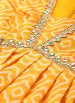 Bottom From Yellow Digital Printed Alia Cut Sharara Suit After Six Wear -Deals Chic Lehenga Store Yellow Digital Printed Sharara Suit SLBS02306377 rrc1 2