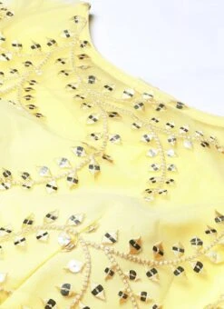 Skirt From Yellow Embroidered Crop Top N Skirt After Six Wear -Deals Chic Lehenga Store Yellow Embroidered Crop Top N Skirt IWBS02301682 rrc1