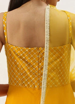Yellow Embroidered Floor Length Anarkali Suit Festive Wear Wedding Wear -Deals Chic Lehenga Store Yellow Embroidered Floor Length Anarkali Suit SLBS02205959 rrc2