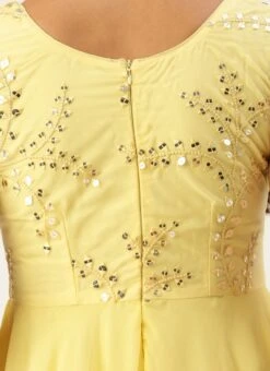 Yellow Embroidered Gown Party Wear -Deals Chic Lehenga Store Yellow Embroidered Gown IWBS02301811 rrc2