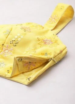 Bottom From Yellow Georgette Embroidered Crop Top N Sharara Set After Six Wear -Deals Chic Lehenga Store Yellow Georgette Embroidered Crop Top N Sharara Set IWBS02212558 rrc1 1
