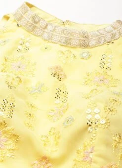 Yellow Georgette Embroidered Gown Party Wear -Deals Chic Lehenga Store Yellow Georgette Embroidered Gown IWBS02301764 rrc1