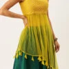 Yellow N Green Embroidered Long Choli Lehenga Festive Wear Party Wear