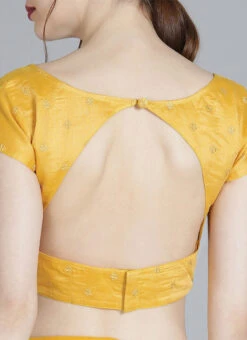 Yellow N Turquoise Contrast Half N Half Saree Festive Wear -Deals Chic Lehenga Store Yellow N Turquoise Contrast Half N Half Saree SABS01910284 rrc2