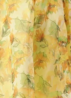 Yellow Organza Mini Dress Party Wear -Deals Chic Lehenga Store Yellow Organza Mini Dress DRBS02209616 rrc4