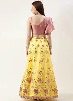 Skirt From Yellow Organza N Pink Art Silk Skirt N Top Set After Six Wear 11 Skirt From Yellow Organza N Pink Art Silk Skirt N Top Set After Six Wear -Deals Chic Lehenga Store Yellow Organza N Pink Art Silk Skirt N Top Set IWBS02211065 b