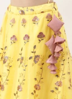 Skirt From Yellow Organza N Pink Art Silk Skirt N Top Set After Six Wear 13 Skirt From Yellow Organza N Pink Art Silk Skirt N Top Set After Six Wear -Deals Chic Lehenga Store Yellow Organza N Pink Art Silk Skirt N Top Set IWBS02211065 rrc2