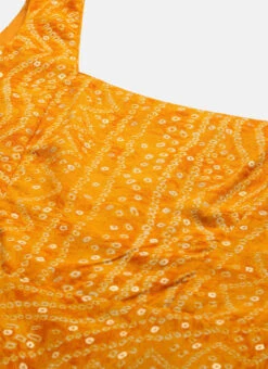 Yellow Printed Strap Neck Dress After Six Wear -Deals Chic Lehenga Store Yellow Printed Strap Neck Dress DRBS02109710 rrc1