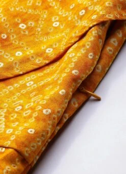 Yellow Printed Viscose Dress After Six Wear -Deals Chic Lehenga Store Yellow Printed Viscose Dress DRBS02110830 rrc2