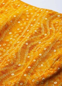 Yellow Printed Viscose Handkerchief Style Dress Festive Wear -Deals Chic Lehenga Store Yellow Printed Viscose Handkerchief Style Dress DRBS02110941 rrc1