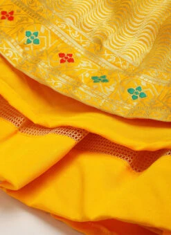 Yellow Taffeta N Green Art Silk Lehenga Festive Wear -Deals Chic Lehenga Store Yellow Taffeta N Green Art Silk Lehenga GHBS02109736 rrc4