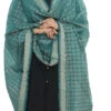 Aqua Blue Handloom Cotton Weaving Work Dupatta Work Wear