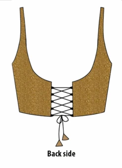 Beige N Gold Sequins Embroidered Georgette Blouse Party Wear