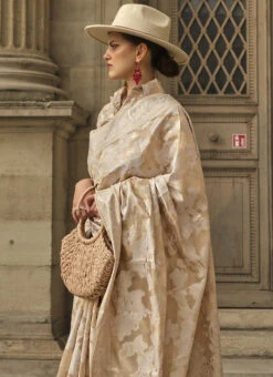 Beige Organza Chikankari Saree Festive Wear 7 Beige Organza Chikankari Saree Festive Wear -Deals Chic Lehenga Store beige organza chikankari saree sasgf342004 b