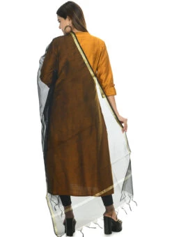 Black Chanderi Cotton Dupatta Festive Wear -Deals Chic Lehenga Store black chanderi cotton dupatta dpdmfmfd019 b