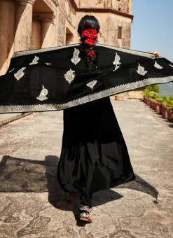 Black Soft Art Silk Embroidered N Sequins Anarkali Suit Party Wear 7 Black Soft Art Silk Embroidered N Sequins Anarkali Suit Party Wear -Deals Chic Lehenga Store black soft art silk embroidered n sequins anarkali suit slsaj30261934 b