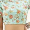 Blue Art Silk Embroidered Blouse Festive Wear