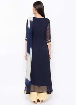 Blue Net Anarkali Suit Party Wear -Deals Chic Lehenga Store blue net anarkali suit slmnkc2045 b