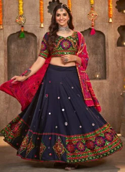 Blue Viscose Rayon Kutch And Mirror Work Chaniya Choli Festive Wear 6 Blue Viscose Rayon Kutch And Mirror Work Chaniya Choli Festive Wear -Deals Chic Lehenga Store blue viscose rayon kutch and mirror work chaniya choli ghsom2332 u