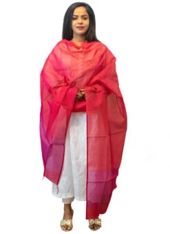 Dark Pink Chanderi Dupatta Festive Wear -Deals Chic Lehenga Store dark pink chanderi dupatta dpsoas1081 u