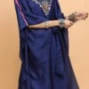 Electric Blue Kaftan Set Party Wear