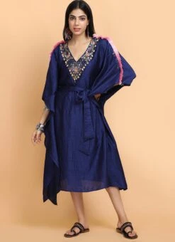 Electric Blue Kaftan Set Party Wear 6 Electric Blue Kaftan Set Party Wear -Deals Chic Lehenga Store electric blue kaftan set kfdasct181 u