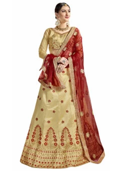 Gold Bangalori Silk Embroidered A Line Lehenga Party Wear -Deals Chic Lehenga Store gold bangalori silk embroidered a line lehenga ghssit229104 u