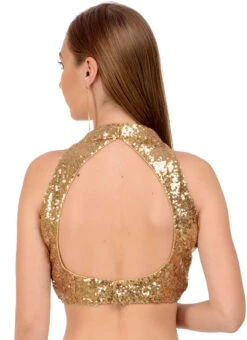 Gold Net Sequins Blouse Festive Wear -Deals Chic Lehenga Store gold net sequins blouse bldiw7 b