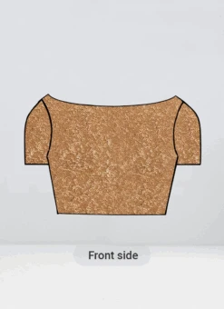 Gold Sequins Boat Neck Keyhole Blouse Party Wear -Deals Chic Lehenga Store gold sequins boat neck keyhole blouse BLBS01911651 u