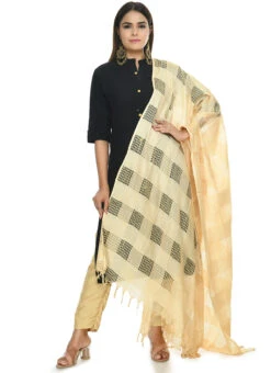 Golden Cotton Dupatta Festive Wear -Deals Chic Lehenga Store golden cotton dupatta dpdmfmfd015 u