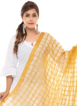 Golden Kota Cotton Dupatta Festive Wear -Deals Chic Lehenga Store golden kota cotton dupatta dpdmfmfd036 b