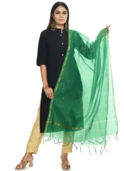Green Chanderi Cotton Dupatta Festive Wear -Deals Chic Lehenga Store green chanderi cotton dupatta dpdmfmfd026 u