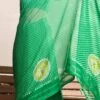 Green Faux Chiffon Printed Saree After Six Wear