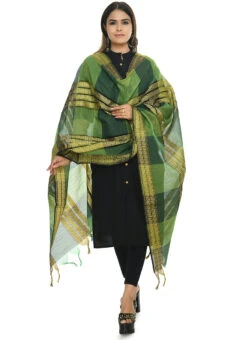 Green Handloom Cotton Weaving Work Dupatta Work Wear -Deals Chic Lehenga Store green handloom cotton weaving work dupatta dpdmimfd076 u