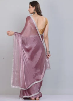 Hand Work Wine Color Chiffon Saree Party Wear -Deals Chic Lehenga Store hand work wine color chiffon saree sadcscb05b b
