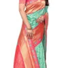 Light Green Banarasi Silk Jacquard Work Saree Festive Wear