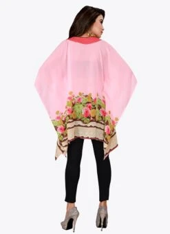 Light Pink Georgette Kaftan After Six Wear 7 Light Pink Georgette Kaftan After Six Wear -Deals Chic Lehenga Store light pink georgette kaftan kfmnc007 b