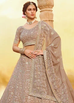 Mauve Georgette Umbrella Lehenga Wedding Wear -Deals Chic Lehenga Store mauve georgette umbrella lehenga ghmkns3809 b