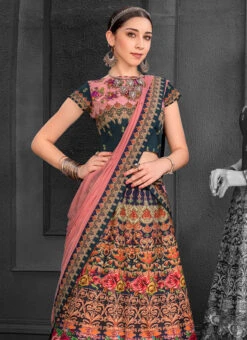 Multicolor Digital Printed A Line Lehenga Party Wear -Deals Chic Lehenga Store multicolor digital printed a line lehenga ghsjssb801b b