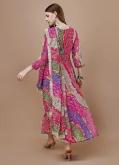 Multicolor Faux Georgette Digital Print Fit And Flare Dress After Six Wear 7 Multicolor Faux Georgette Digital Print Fit And Flare Dress After Six Wear -Deals Chic Lehenga Store multicolor faux georgette digital print fit and flare dress drssck6002 b