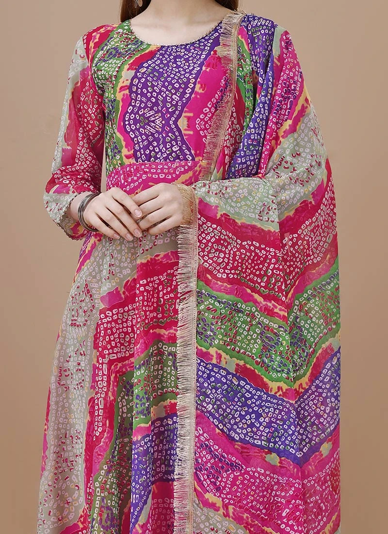 Multicolor Faux Georgette Digital Print Fit And Flare Dress After Six Wear 1 Multicolor Faux Georgette Digital Print Fit And Flare Dress After Six Wear