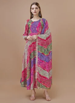 Multicolor Faux Georgette Digital Print Fit And Flare Dress After Six Wear 6 Multicolor Faux Georgette Digital Print Fit And Flare Dress After Six Wear -Deals Chic Lehenga Store multicolor faux georgette digital print fit and flare dress drssck6002 u