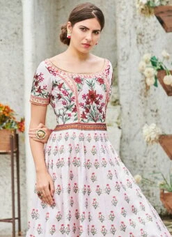 Pink Art Silk Anarkali Gown Party Wear -Deals Chic Lehenga Store pink art silk anarkali gown bgwsjssb1202 b