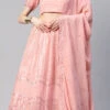 Pink Georgette Embroidered Sequins A Line Lehenga Party Wear
