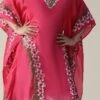 Pink Georgette Tops And Tunics Party Wear