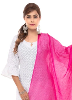 Pink Kota Cotton Dupatta Festive Wear 7 Pink Kota Cotton Dupatta Festive Wear -Deals Chic Lehenga Store pink kota cotton dupatta dpdmfmfd041 b