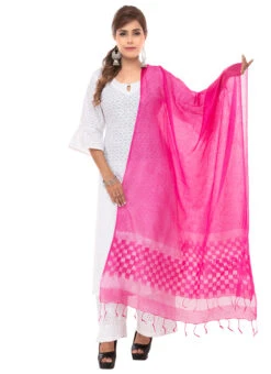 Pink Kota Cotton Dupatta Festive Wear 6 Pink Kota Cotton Dupatta Festive Wear -Deals Chic Lehenga Store pink kota cotton dupatta dpdmfmfd041 u