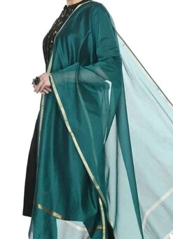 Rama Green Art Silk Banarasi Dupatta After Six Wear